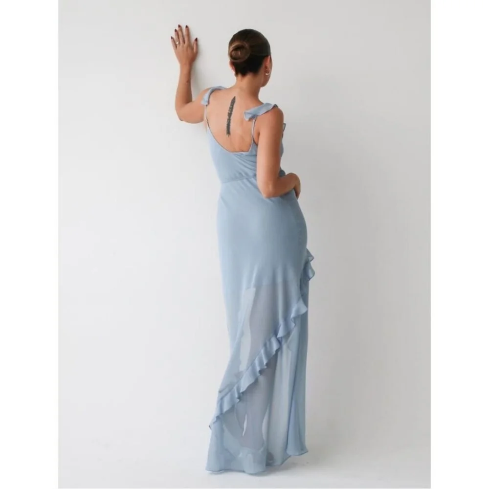 🩵 $164 Rumored Just Like Heaven Baby Blue Dress - Picture 2 of 5